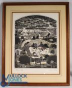 Clarke, Graham, 1941 - 'Steamers', 1986: colour etching, from the History of England series, signed,