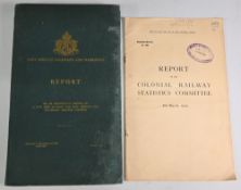 Railways: East African Railways and Harbours. Report On an Engineering Survey of a rail line between