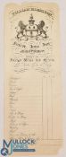 Malvern, Worcestershire: Coaching Inn Bill from William Harrison of The Fermor Arms Inn 1830-40s.