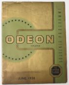 Entertainment: Halifax: Opening of Odeon Cinema Large Souvenir Programme 27th June 1938. 24 pages
