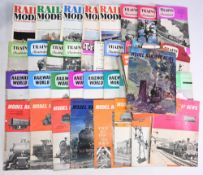 Qty 1960s-1980s Railway Modeller & Railway Magazines, monthly magazines, most part years in two
