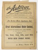 The Autocar Magazine, October 24th 1896, 16 pages, has photographic advert for the New Pennington