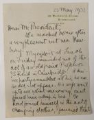 1931 Letter Sir William Mitchell Ramsay FBA (15 March 1851 - 20 April 1939) was a British