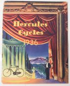 Bicycles: Hercules Cycles 1936. A very attractive 24-page Bicycle sales catalogue with 12 full