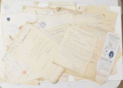 County of Shropshire History featuring various letters from Shrewsbury Guildhall, National Film