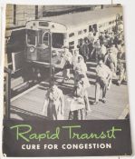 Tramways: Rapid Transit published by General Electric 1950. A large 16 page publication with 30