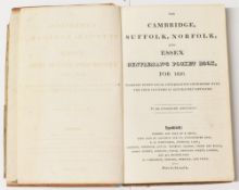 Book: The Cambridge, Suffolk, Norfolk and Essex Gentlemen's Pocket book for 1826, published in