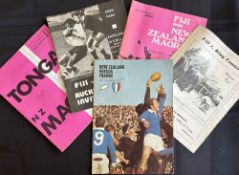 1974-9 Overseas Tourists in New Zealand Rugby Programmes (5): Large colourful efforts King