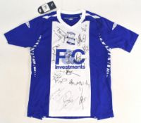 2007-08 Birmingham City multi signed Umbo Childs Football shirt, short sleeve size - requires some