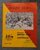 1966 British and I Lions 2nd Test v Australia Rugby Programme: 16pp example in bright cover for