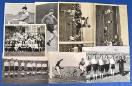 Selection of b&w photos to include 1954 England team line-up v Yugoslavia (Roger Byrne), England