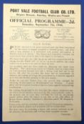 1946/47 1st home match after WW2 Port Vale v Exeter City Div. 3 (South) 7 September 1946; good. (1)