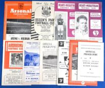 Selection of Scottish programmes 1952/53 Arsenal v Hibernian (friendly 22 October 1952), 1955/56