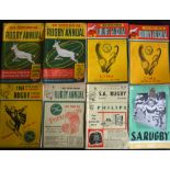 1950-57 S African Rugby Annual (8): All seven of the first run at such a SA publication, chunky