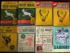 1950-57 S African Rugby Annual (8): All seven of the first run at such a SA publication, chunky