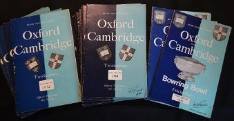 1952-82 Oxford v Cambridge Varsity Match Rugby Programmes (31): Great run of these historic