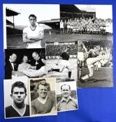 Selection of b&w photographs around 1958 to include Johnny Carey, Wilf McGuinness, Albert Quixall (