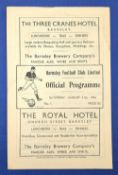 1946/47 1st match after WW2 Barnsley v Nottingham Forest Div. 2 31 August 1946, 4 page; good. (1)