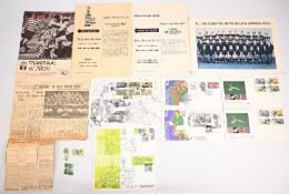 1940s-1990s S African Interest Rugby Ephemera (15): 1948 Press Cutting and pic, NZ v Springboks
