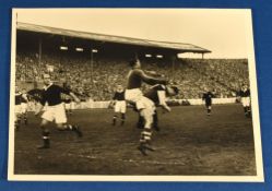 Press photograph friendly match Austria Vienna v Manchester United November 1952 in Antwerp;