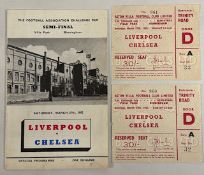 Liverpool FC memorabilia: to include two 1965 newspapers, and 1965 semi final programme and tickets