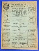 1921/1922 Chester v Whitchurch Cheshire County League 4 page match programme at Sealand Road 14