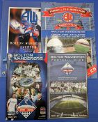 Bolton wanderers First & Last Match Programmes, the last match at Burnden Park 1997 v Charlton,