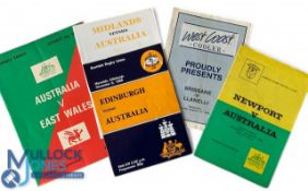 Australian Connection Rugby Programmes (5): v East Wales 1973, Newport 1976 and Midlands and