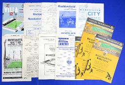 1960/61 Manchester United away reserves programmes v Aston Villa, Blackpool, Everton, Huddersfield