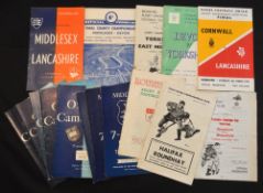 1951-70 Miscellany of Rugby Programmes in England (18): County Championship Finals, all shapes and