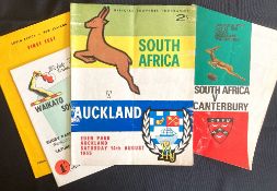 1965 S Africa in New Zealand Rugby Programmes (4): Issues v Canterbury, Waikato, Auckland and the