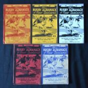 1948-1952 New Zealand Rugby Almanacks (5): Post-war examples of this splendid yearly issue, two