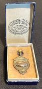 1925-6 Rugby Medal: boxed and made by Fattorini, Bradford and Birmingham etc, lovely 1.25” x 1”