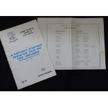 1969 Tourists Rugby Programmes in E Africa (2): Anti-Assassins UK in E Africa, substantial 28pp, and