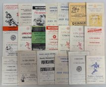 1957-1969 Inter-County Rugby League Programmes (20): Yorks v Cumb Sep 57, 59 April and Sept, 63 Sept