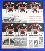 1949/50 Manchester United home programmes v Charlton Athletic (team changes), Liverpool (team