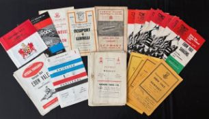1950s-90s Good Selection of Welsh Club inc Cup Rugby Programmes (41): Varied hosts, but noted inc