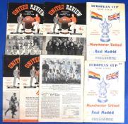 1956/57 Manchester Utd 1st season in the European Cup homes v Anderlecht, Borussia Dortmund, Atletic