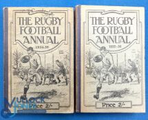 1934-5 and 1935-6 Rugby Football Annuals (2): Pair of mid-30s editions of the popular reference