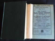 1925-6 Wisden’s Rugby Football Almanack: The third of the only three editions of this annual