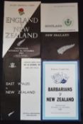 1967 NZ in the UK Rugby Programmes (4): v England, Scotland (Meads sent off), the Barbarians and