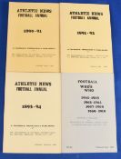 The Athletic News facsimile books for seasons 1890-91, 1891-92, 1893-94 together with Who’s Who
