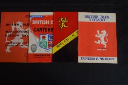 1971 British and I Lions in NZ Rugby Programmes (4): v NZ Universities, Marlborough/Nelson Bays,