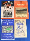 1952/53 Manchester United in the FAC; home v Walthamstow Avenue; aways at Millwall, Walthamstow