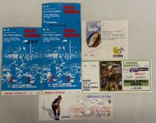 1985-2002 Italian, Russian etc Rugby International Tickets (5): Scarcer lot, Italy v France 1985(2),