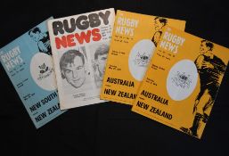 1974 and 75 New Zealanders in Australia Rugby Programmes (4): 1st and 3rd tests, both at Sydney