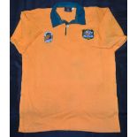 1991 Phil Kearns’ Matchworn Australian Jersey, RWC Year: Sleeves characteristically roughly hacked