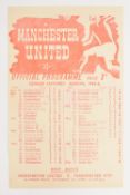 1945/46 Manchester United v Bradford Park Avenue league match programme 30 March 1946; team changes,