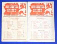 1950/51 Manchester United reserves v Derby County reserves, Chesterfield reserves, overall fair. (2)