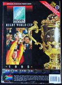 1995 Rugby World Cup Huge Official Souvenir Programme: Ahead of the whole final stages in S